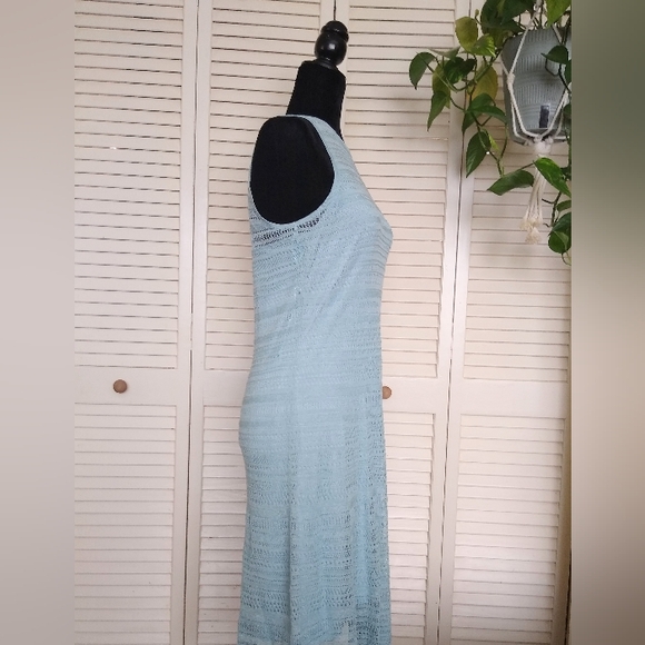 NWT Ralph Lauren Willow Blue Sleeveless Knit Midi Dress M MSRP $219 - Picture 6 of 12